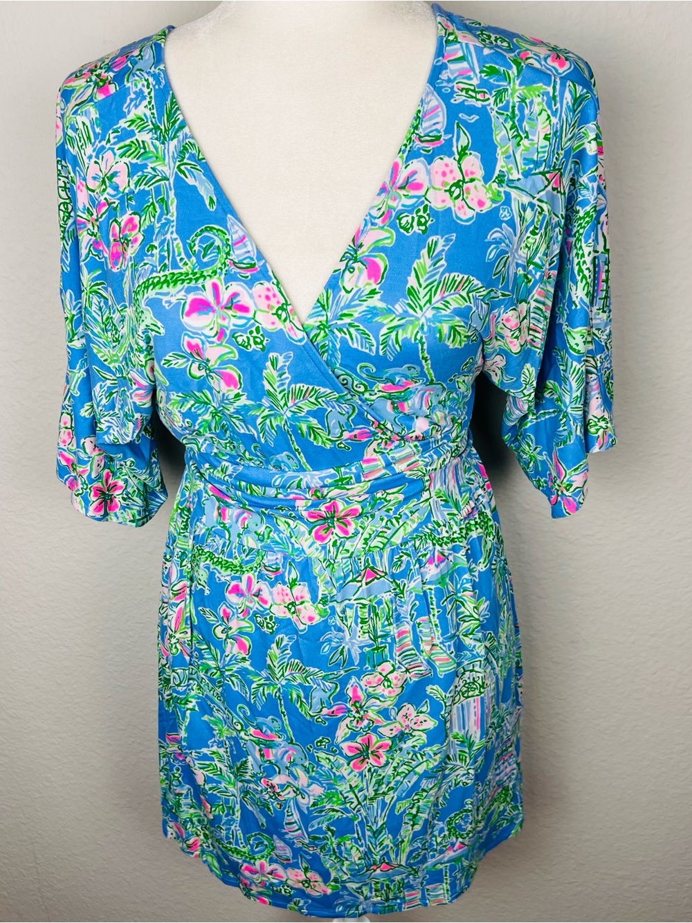 Lilly Pulitzer Parigi Skort Romper Dress Boca Blue Beneath The Bougainvillea